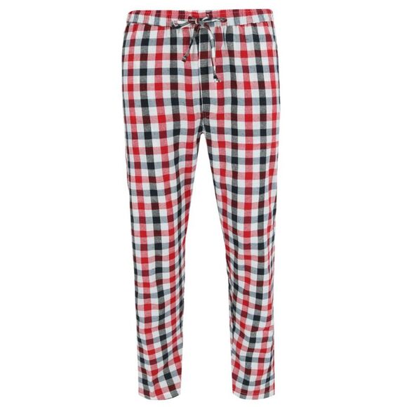 Ten West Apparel Men's Henley Short Sleeve and Plaid Pajama Pant Set - Picture 3 of 3